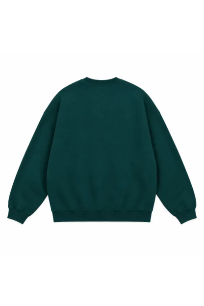 Unisex Fall Clothing Fleece Loose Crew Neck Sweatshirt