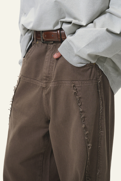 Men's  Cotton Streetwear Distressed-style Vintage Pants