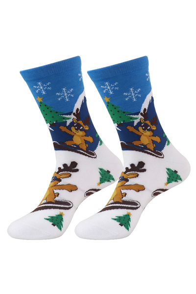 Unisex Christmas Long Cotton Casual Sports Socks