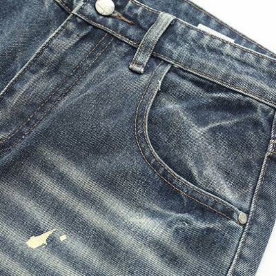 Men's Spring Splash Ink Graffiti Baggy Wide Leg Denim Jeans