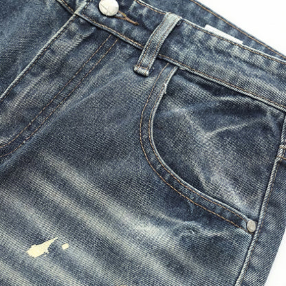Men's Spring Splash Ink Graffiti Baggy Wide Leg Denim Jeans