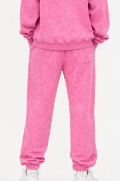 Unisex Fall 400G Washed Vintage Relaxed Sweatpants