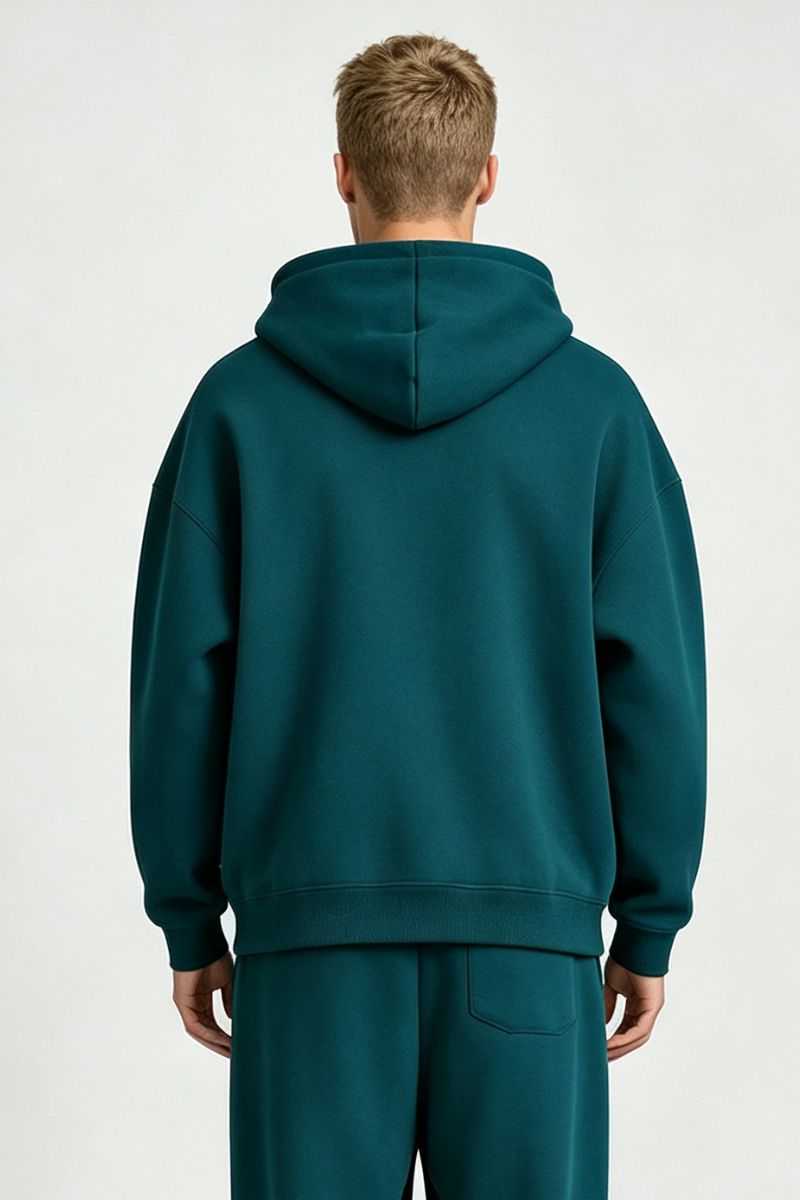 Men's Fall Winter Oversized Drop-Shoulder Pocket Hoodie