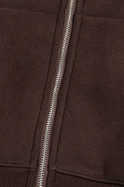 Men's Streetwear Cropped Minimalist Hooded Jacket