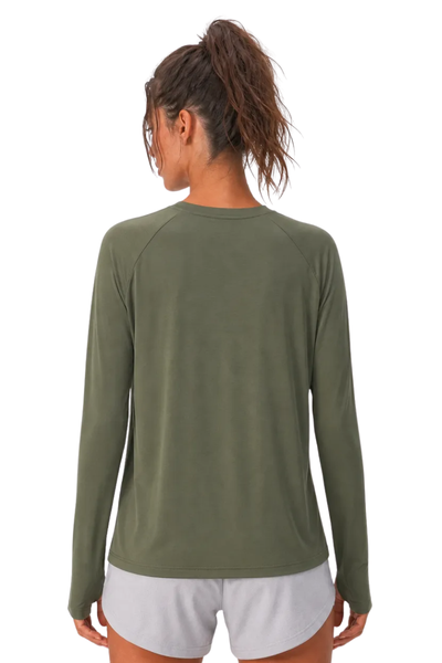 Women's Summer Wool Long Sleeve Outdoor Anti-Odor Tee