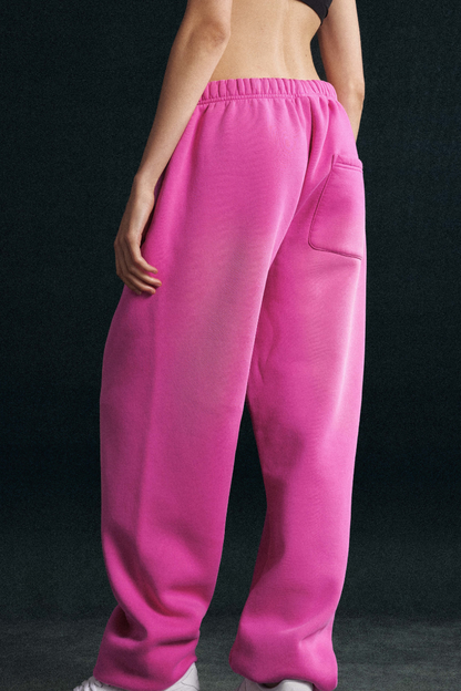 Women's Fall Tiger-Print Fleece Vintage Jogger Sweatpants