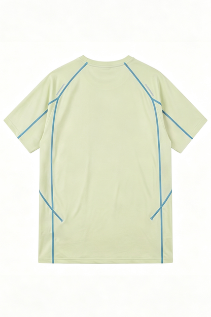 Men's Summer Reflective Contrast Quick-Dry Athletic T-Shirt