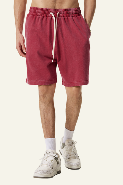 Men's Cottton Washed Athletic Wear Shorts