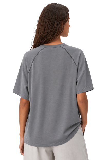 Women's 7A Antibacterial Cotton 3D Patchwork Tee