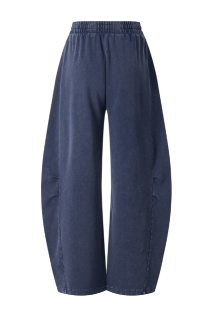 Unisex Summer Vintage Washed Cotton Drawstring Cargo Pants