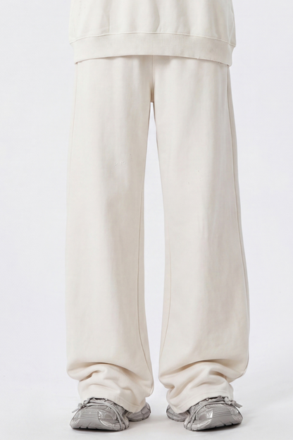 Men Fall Clothing Distressed Wide Leg Streetwear Sweatpants