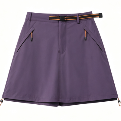 Women's Spring Ripstop A-Line Belted Cargo Hiking Skort