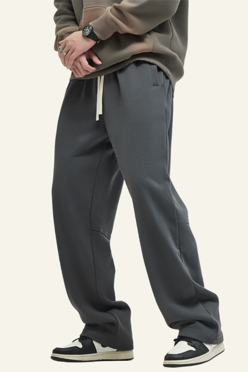 Men's Streetwear Slouchy Drawstring Wide-leg Pants