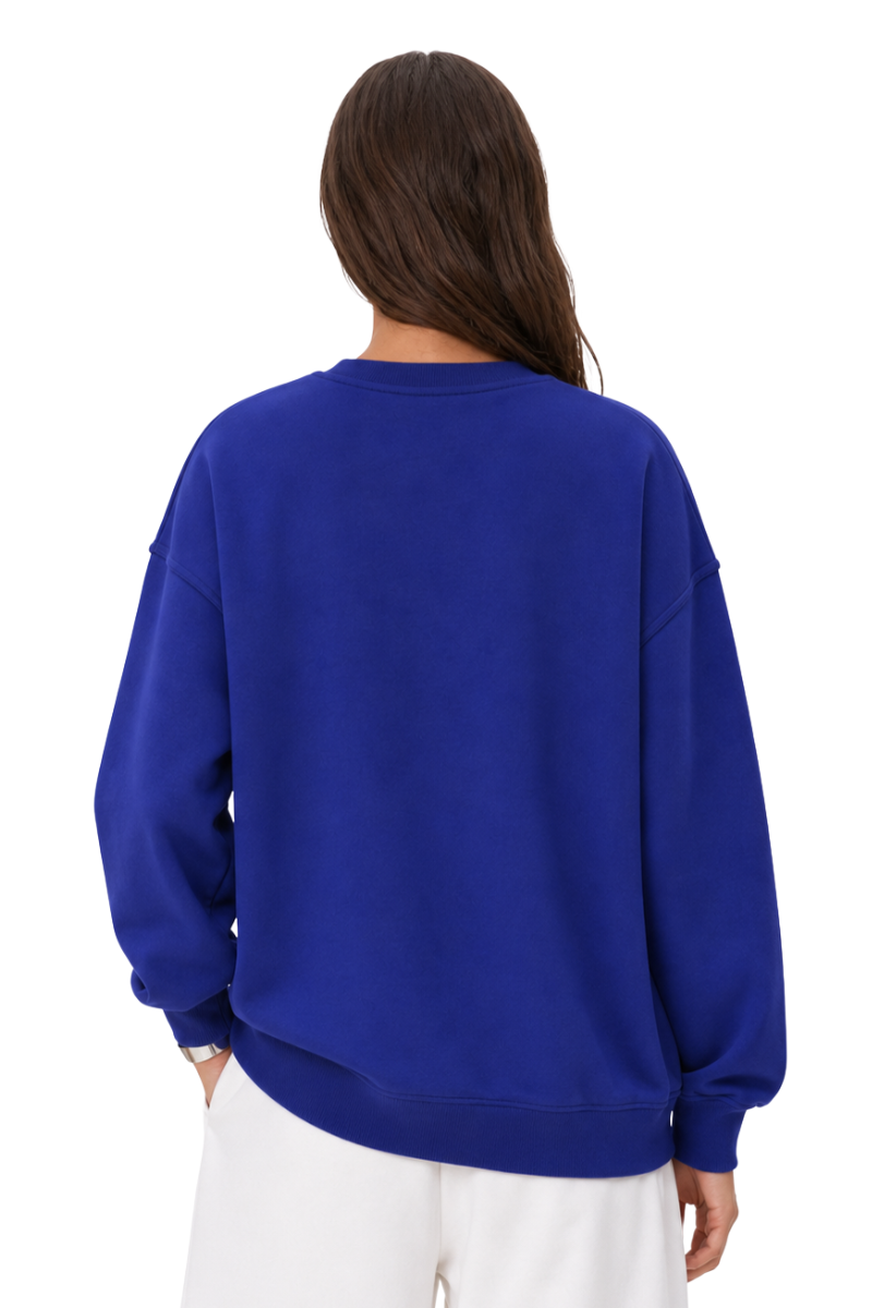 Women's Vintage Raw Hem Loose Drop Shoulder Long Sleeve Tee