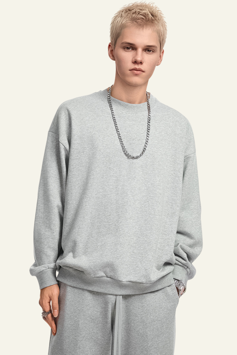 Men's Solid-Colored Pullover