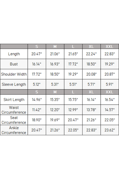 Women's Summer Short Sleeve A-Line Skirt Set - Solid Campus