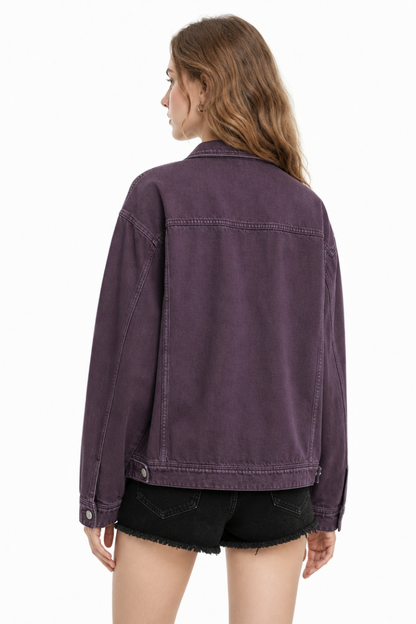 Women's & Unisex Oversized Washed Denim Jacket