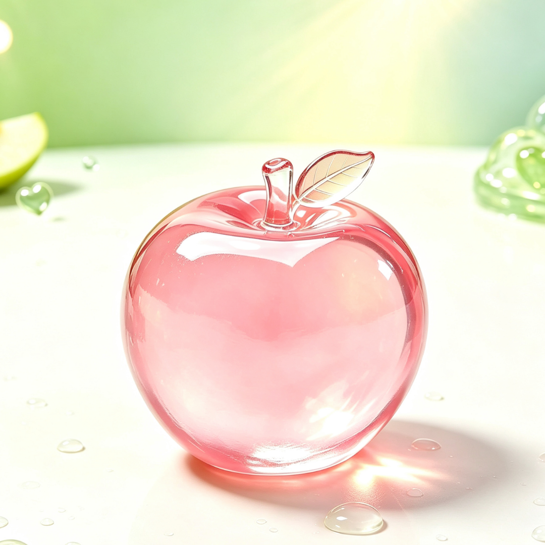 Unisex All Season Transparent Apple Slow Rebound Fidget Toy
