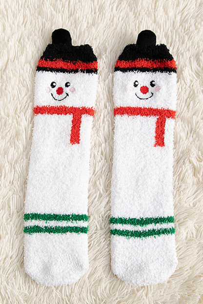 Women's Christmas Non Shedding Coral Fleece Elk Socks