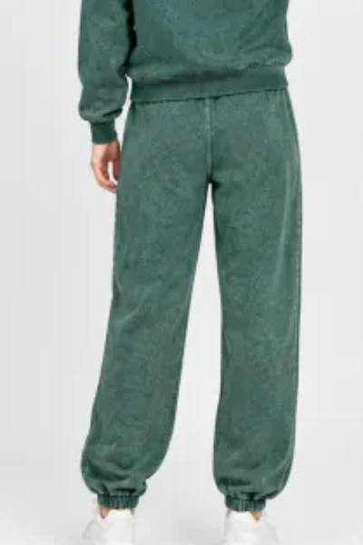 Women Fall Clothing 400G Washed Relaxed Cuff Jogger Pants