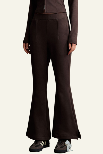 Women's Slimming Pleated waist Flared Pants