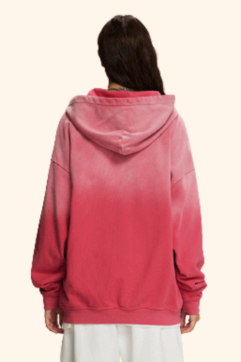 Men/Women's Unisex Spray Washed Zip Hoodie-couple's style