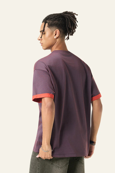 Men's Color-blocked Base Layer Short-sleeved T-shirt