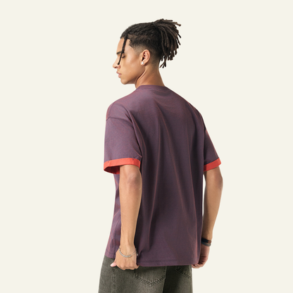 Men's Color-blocked Base Layer Short-sleeved T-shirt