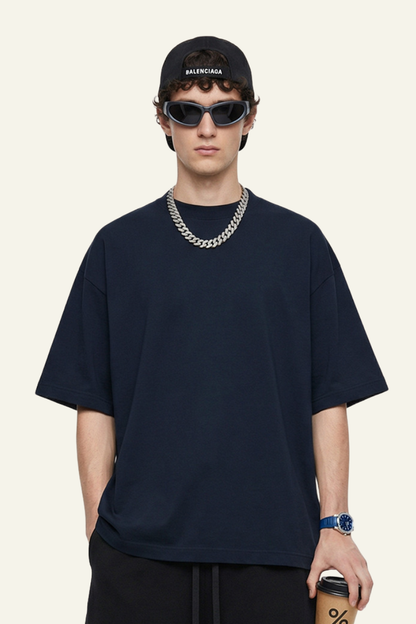 Men's Streetwear Relaxed Solid Color T-shirt