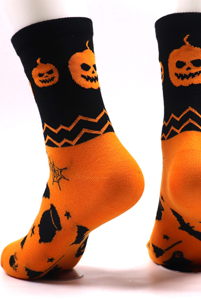 Unisex Halloween Funny Long Tube Cotton Socks