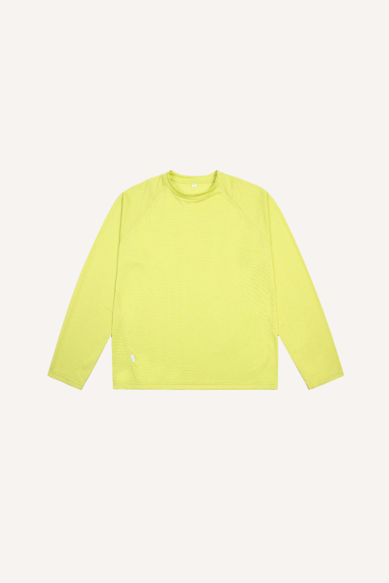 Men‘s COOLMAX LYCRA Wicking Quick Dry Paneled LS Tee