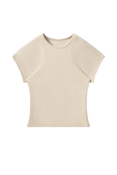 Women's Summer Ribbed T-Shirt