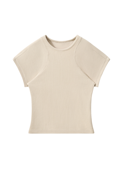 Women's Summer Ribbed T-Shirt