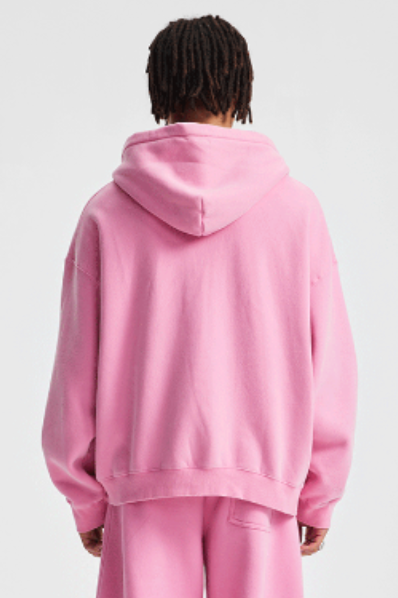 Unisex  370g spray washed zipper coat- couple's style