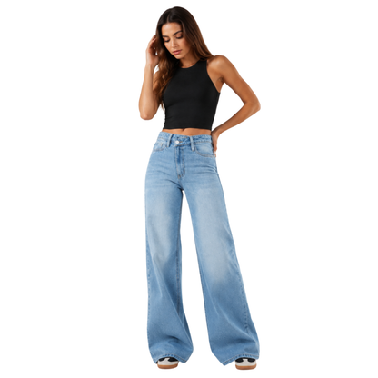 Women's High Waist Wide Leg Jeans