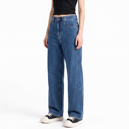 Women's High Waist Soft Straight Leg Jeans