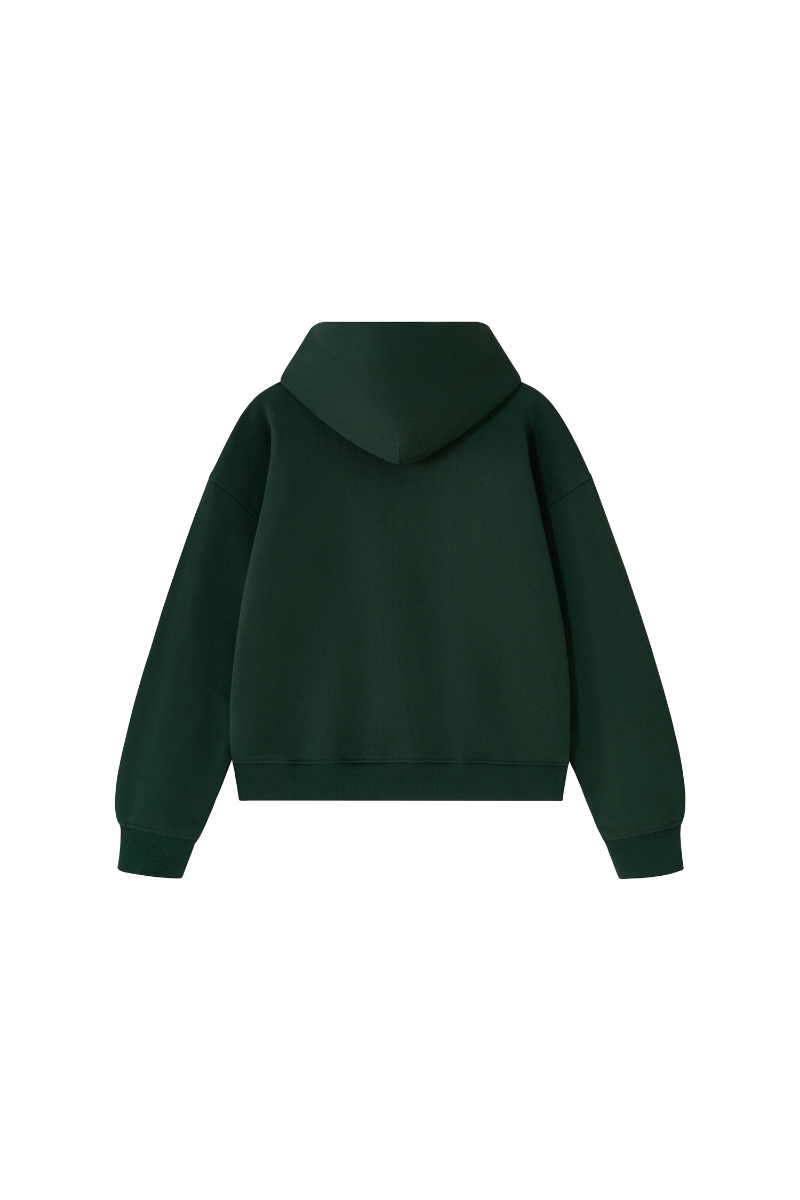 Men Fall Clothing Heavy Terry Double-Zip Pocket Hoodie