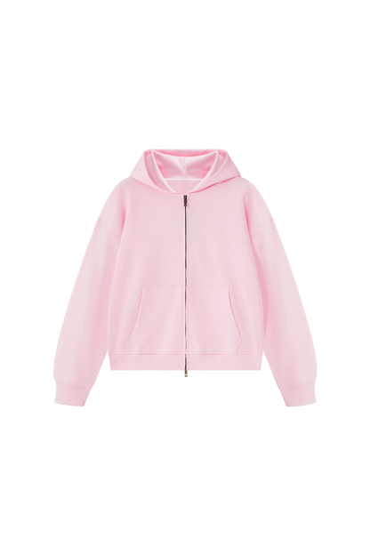 Women Fall Clothing Heavy Terry Double-Zip Pocket Hoodie