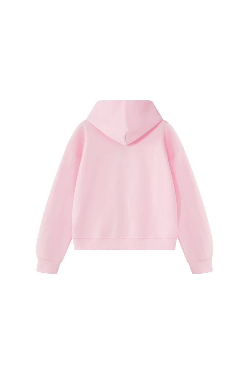 Women Fall Clothing Heavy Terry Double-Zip Pocket Hoodie