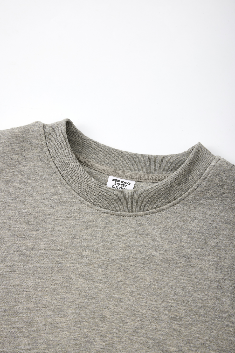 Unisex Fall Clothing 320G Heathered Crewneck Sweatshirt