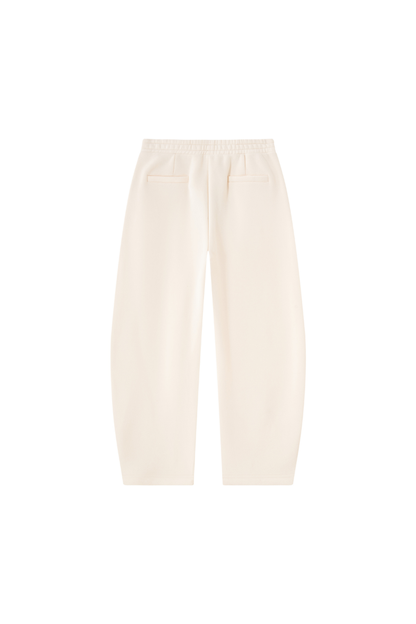 Unisex Fall Clothing Fleece Lined Curved Wide Leg Pants