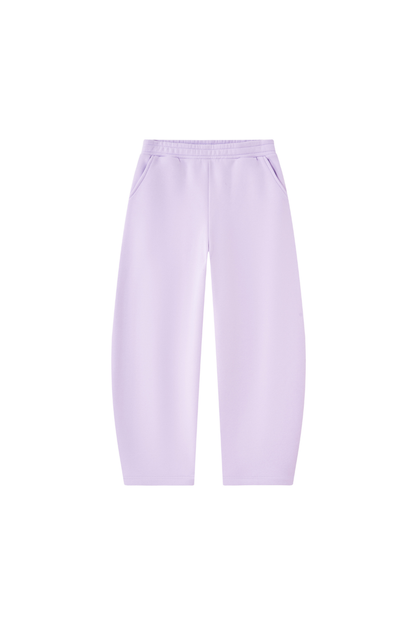 Unisex Fall Clothing Fleece Lined Curved Wide Leg Pants