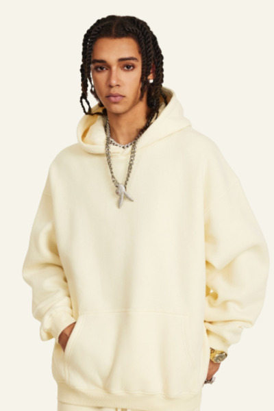 Men's Solid Color Oversize Hoodie