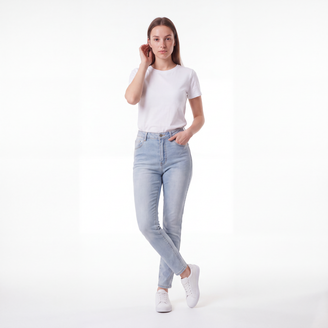 Women's Vintage High Waist Skinny Jeans
