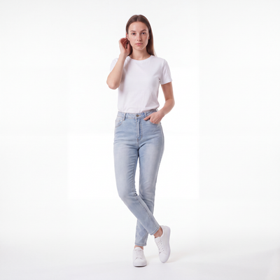 Women's Vintage High Waist Skinny Jeans