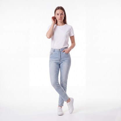 Women's Vintage High Waist Skinny Jeans