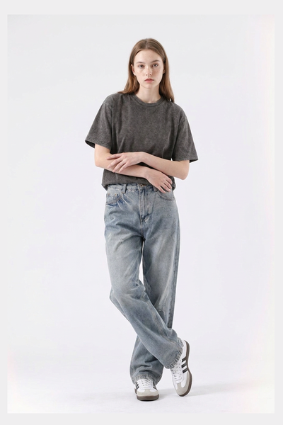 Women's Classic 5-Pocket High Waist Straight Leg Jeans