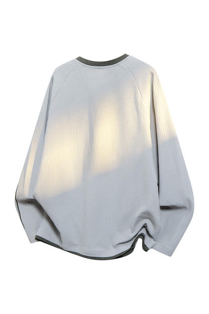 Men's Fall Waffle Crewneck Long-Sleeve Performance Tee