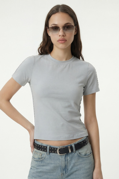 Women's Spring Summer Embroidery Quick Dry Oversized Tee