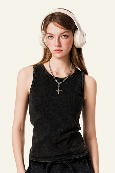 Women's Streetwear Vintage Slimning Tank Top